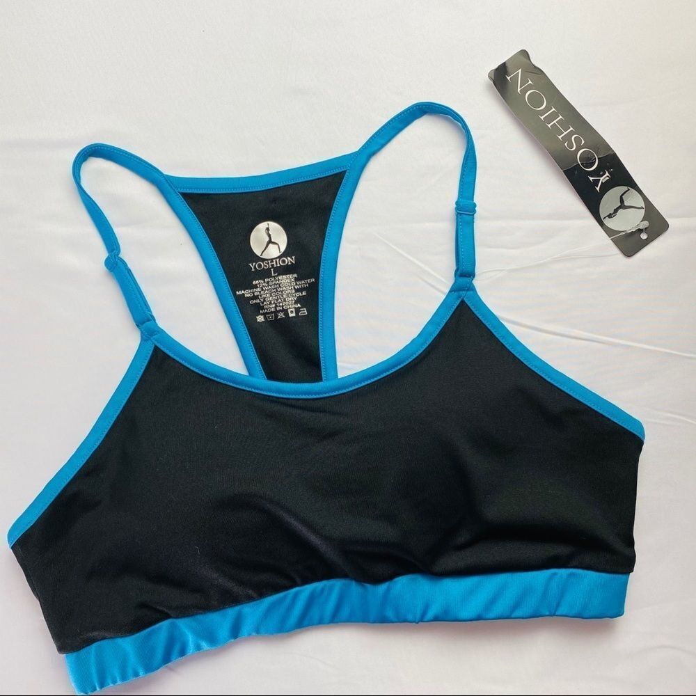 Yoshion Removable Pads Sports Bra NWT L